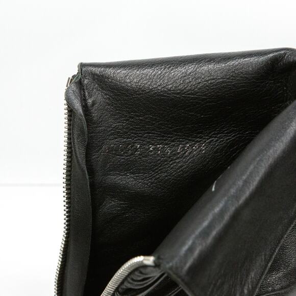 GUISEPPE ZANOTTI Zip Up Stiletto Ankle Boots Slouchy Ruched Leather 37.5 (6.5-7) - Picture 9 of 9